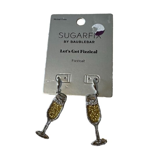 SUGAR FIX by BAUBLEBAR Let’s Get Fizzical Champagne Drop Earrings NEW - Picture 3 of 7